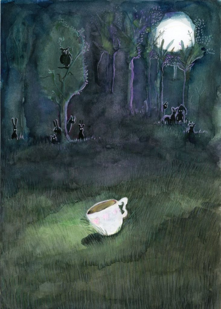 Moon Light Tea · Cover study